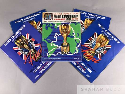Four World Cup 1966 souvenir programmes
