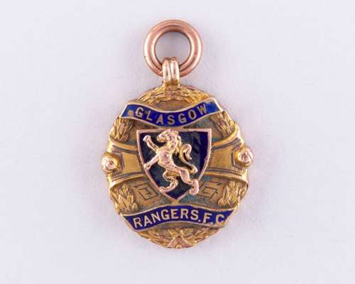 Dougie Gray 9ct gold and enamel Scottish League Championship winners medal, 1926-27