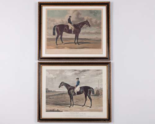 Two 19th Century racehorse prints of Epsom Derby winners