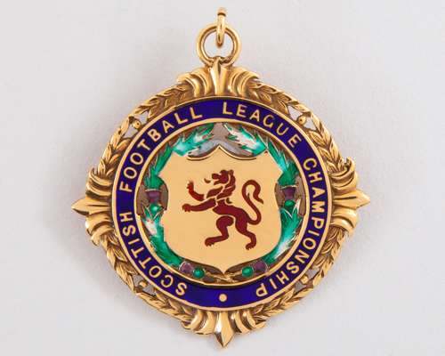 Falkirk 9ct gold and enamel 2nd Division League Champions winners medal, 1979-80