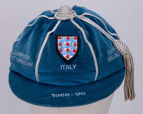 Paul Parker blue England Italia 90 World Cup cap, 1988-90