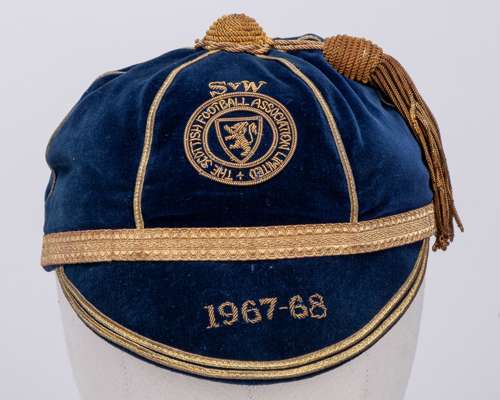 Alan Gilzean blue Scotland v. Wales International cap, 1967-68