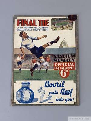 F.A. Cup Final programme Arsenal v Newcastle United, played at Wembley Stadium, 23rd April 1932
 32-page, foxing to covers, rusty staples