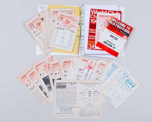 An album of Manchester United Central League match programmes, 1960/70s