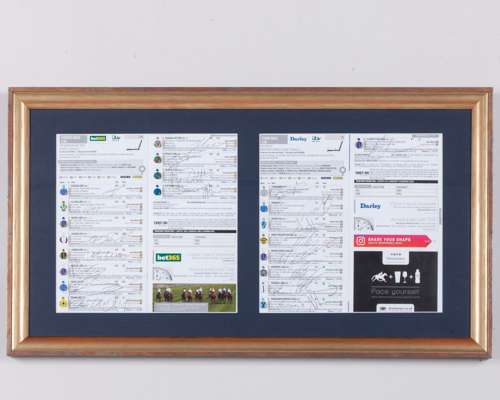 Pair of jockey-signed racecards for the 2017 Fillies' Mile and Dewhurst Stakes