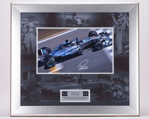 Lewis Hamilton World Champion Signed Framed Photo