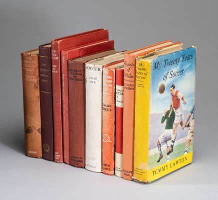 Arsenal FC related book collection, 
 including "Behind the scenes in big football" by Leslie Knighton; "London's Cup final 1971" by Ralph L Finn; "Cl