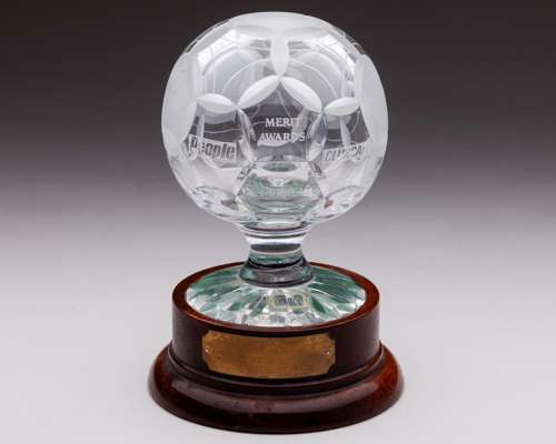 Paul Parker two glass Queen's Park Rangers awards