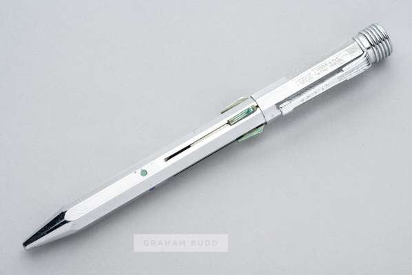 A four colour ink metal pen originally own by Duncan Edwards of Manchester United and England,
 makers stamp Fend, mechanism still functioning, some a