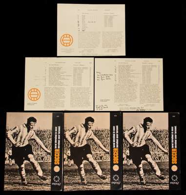 A full set of three England FA XI programmes from the Expo '67 soccer tournament played in Montreal, Canada, 3rd to 11th June 1967, comprising the two