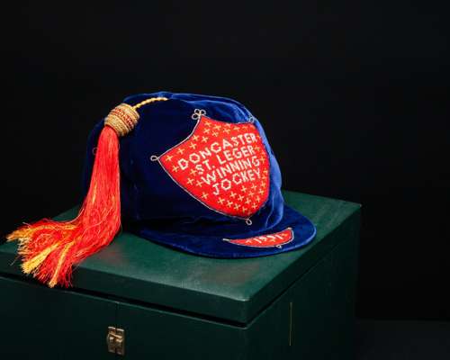 The St Leger Winning Jockey's cap awarded to Pat Eddery for his victory on Toulon in 1991