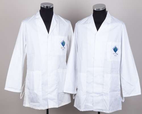 Dickie Bird two National Grid World Record 50 Tests umpires coats