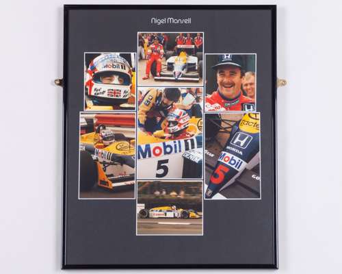 Nigel Mansell Williams Framed Display