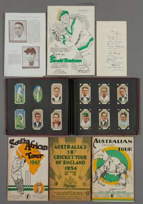 Collection of Cricket Ephemera,
 including West Indies cricket tour of England 1933 souvenir brochure, signed inside by players over their portrait pi