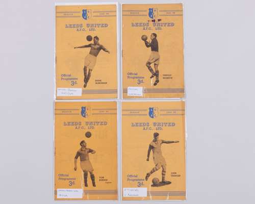 Four Leeds United home match programmes, 1949