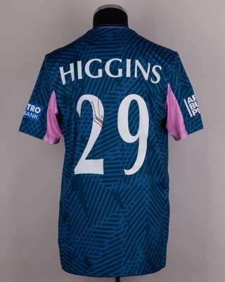 Ryan Higgins Middlesex CCC No.29 match issued shirt v. Lancashire, Metro Bank One Day Cup