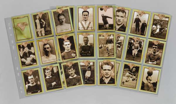 The Captains of Manchester United limited edition Futera Platinum card set, 
 No.317 of a limited edition of 1878 complete with sixty-three cards with