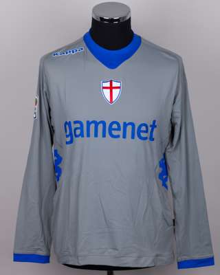 Tommaso Berni grey and blue No.32 Sampdoria goalkeepers autographed shirt
