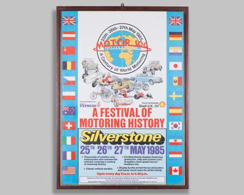 Silverstone 1985 Festival of Motoring History Framed Poster