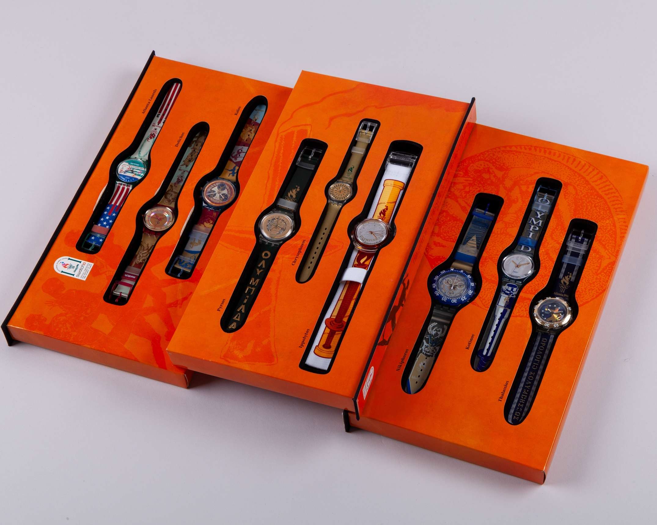 Atlanta 1996 set of nine The Swatch Centennial Olympic Games