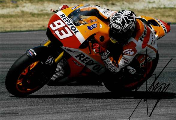 Collection of 12 current 2021 Moto GP Riders signed photographs,
 including Marc Marquez no.99 (Spain), Aleix Espargaró no.41 (Spain), Cal Crutchlow n