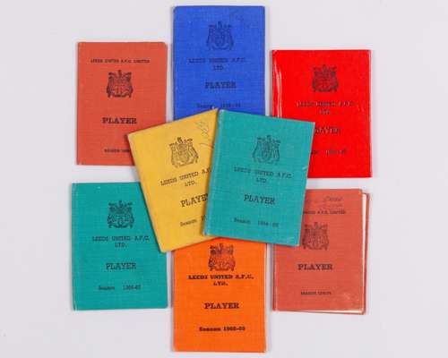 Gary Sprake's eight Leeds United Player fixtures booklets