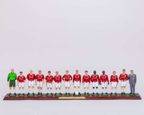 Rare set of Danbury Mint 1999 Champions League Final Manchester United final squad figures