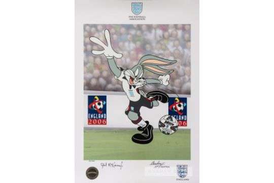 England 2006 FIFA World Cup Bid Bugs Bunny print
