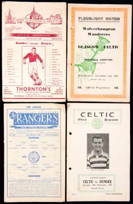 A collection of 17 1950s Scottish football programmes, Hearts, Partick, Rangers, Celtic etc., together with Scottish clubs playing in England in the 5