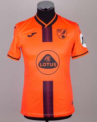 Billy Gilmour orange and black No.8 Norwich City v. Tottenham Hotspur shirt, 2021