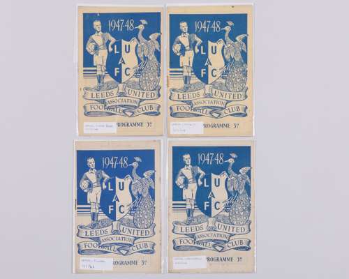 Four Leeds United home match programmes, 1948