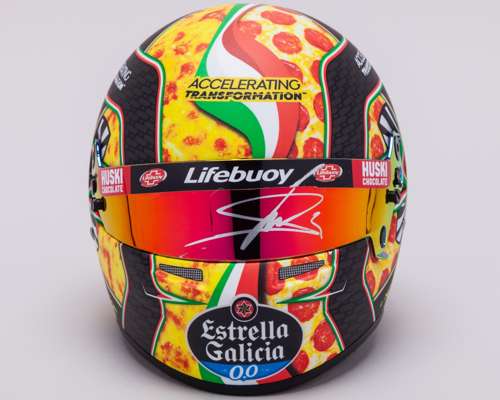 Lando Norris 2020 Signed Monza Grand Prix Special Design 1:2 Scale Bell Helmet