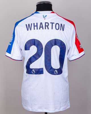 Adam Wharton No.20 Crystal Palace v. Manchester United (Away) match-worn shirt