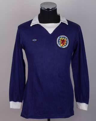 Blue Scotland No.7 long-sleeved shirt, 1975