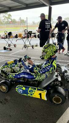 Lando Norris Signed LN4 Go Kart Driven & Signed by Norris
