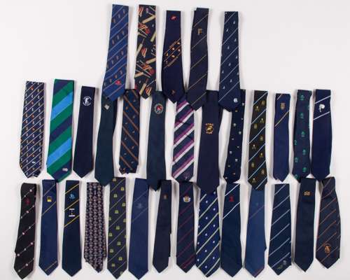 Dickie Bird an assortment of cricketing ties