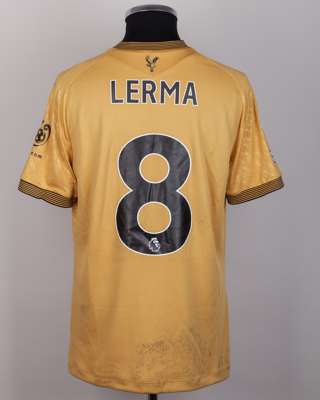 Jefferson Lerma No.8 Crystal Palace v. Brighton (Away) match worn shirt