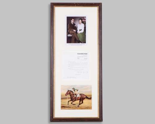 A letter from Romola Nijinksy to the jockey Lester Piggott after the 1970 2,000 Guineas