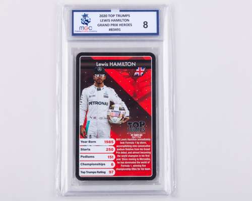 Lewis Hamilton 2020 TOPPS Trading Card - Graded 8