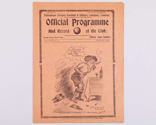 Tottenham Hotspur v. Manchester United match programme, 5th February 1936