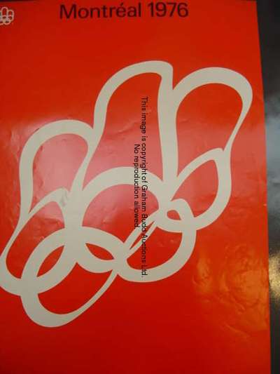 'Montreal 1976' an official poster for the Olympic Games, designed by Yvon Laroch