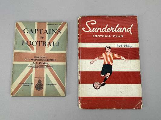 Two sought after books, 1920s Sunderland Football Club by J Anderson 1924-25 season history 1879-1924, 
 with team photographs, map of ground and rare