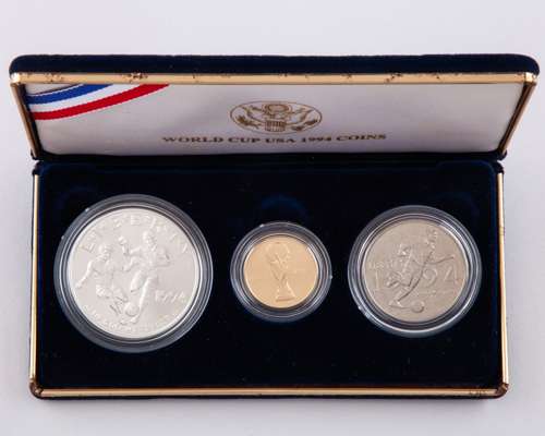 David Will - 1994 World Cup three-coin proof set, issued by the
