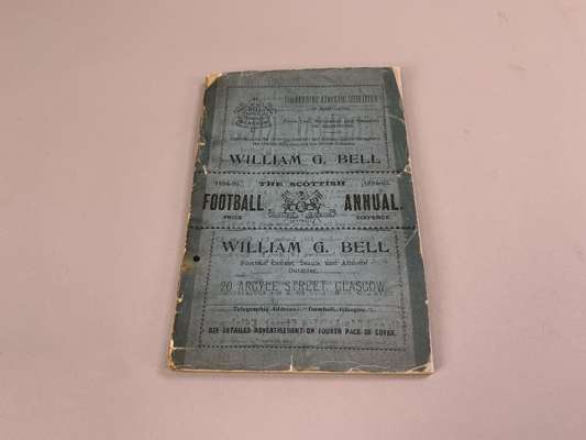 The Scottish Football Annual, 1894-95 edited by John K. McDowall, printed by Hay Nisbet & Co, with adverts and information on Scottish players and res