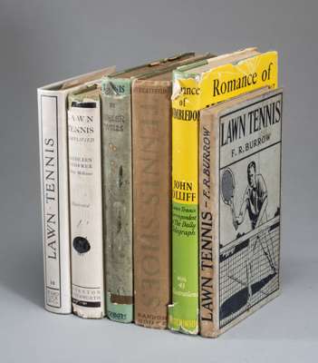 Collection of 1920s tennis related books,
 comprising Lawn Tennis Simplified by Godfree, Kathleen, hardback with d/j, Thornton Butterworth Limited, 19