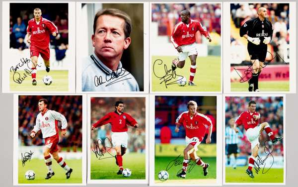 Charlton FC a collection of stars from yesteryear,
 including Alan Curbesley, Colin Powall, Paul Konchelsky, Dean Kiely, Luke Young, Graham Stewart, M