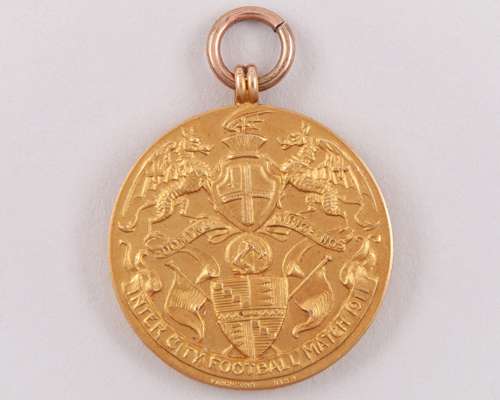 William Wake 9ct Inter-City Football medal, 1911