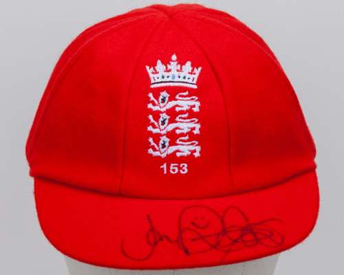 Joe Root red England Red For Ruth match worn autographed cap