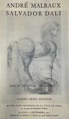 After Salvador Dali (1904 - 1989) 'Roi, je t’attends a Babylone', 1973
 Printed poster
 Published by Albert Skira, Editor
 Sheet size 450 by 790mm

 N