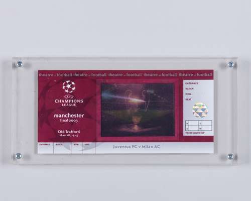 2003 UEFA Champions League VIP ticket memento presented to VIP's
